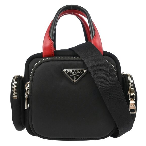 Prada Black Nylon 2way Tote Handbag 255/1BB061 194915 - Picture 1 of 10